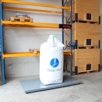 Plattformwaage 1,2 x 1,2 m mit Wiegeanzeige XK4