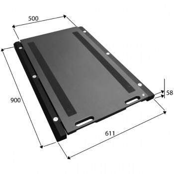 Radlastwaage Set mit 2 Wiegeplatten à 10t und Anzeige