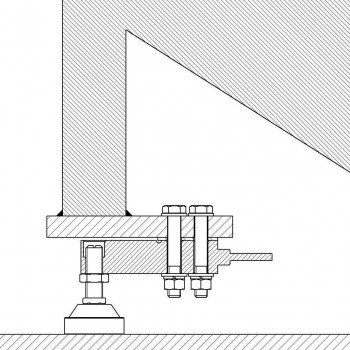 Waagenbausatz mit Scherkraftwiegezellen 3 x 5t, DFWLB