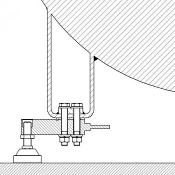 Waagenbausatz mit Scherkraftwiegezellen 3 x 5t, DFWLB