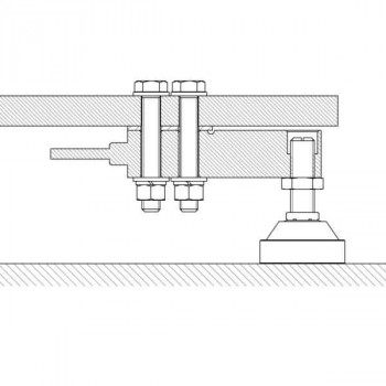 Waagenbausatz mit Scherkraftwiegezellen 3 x 5t, DFWLB