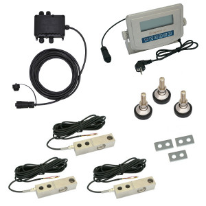 Waagenbausatz mit Scherkraftwiegezellen 3 x 0,5t, HD1