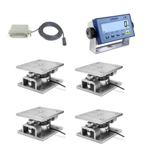 Silowaage mit Wägemodulen 4x10t, DFWLB