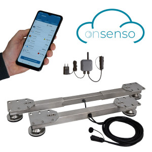 Wiegebalken Vario Edelstahl mit Online Gewichtsauswertung