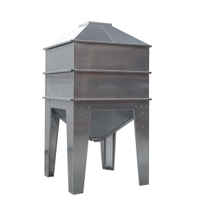 Pelletsilo mit 2 Aufsätzen und Deckel